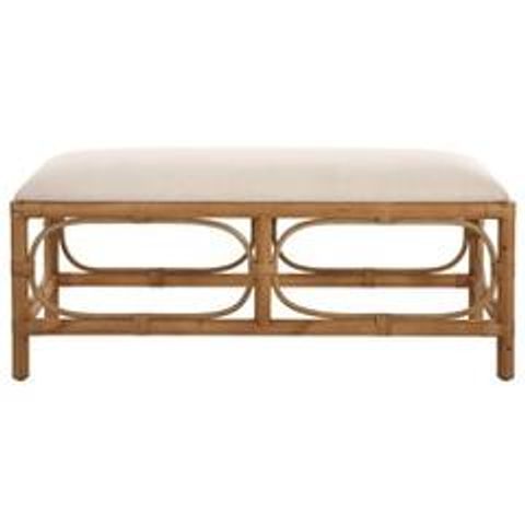 Laguna White Fabric Rattan Bench (23755) By Uttermost inside The Art of Styling with a Laguna White Fabric Rattan Bench
